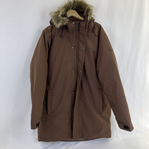 MOOSEJAW MJ Hooded Down Parka Jacket | Tall Walnut | Men’s Size Large | NEW - Picture 6 of 12